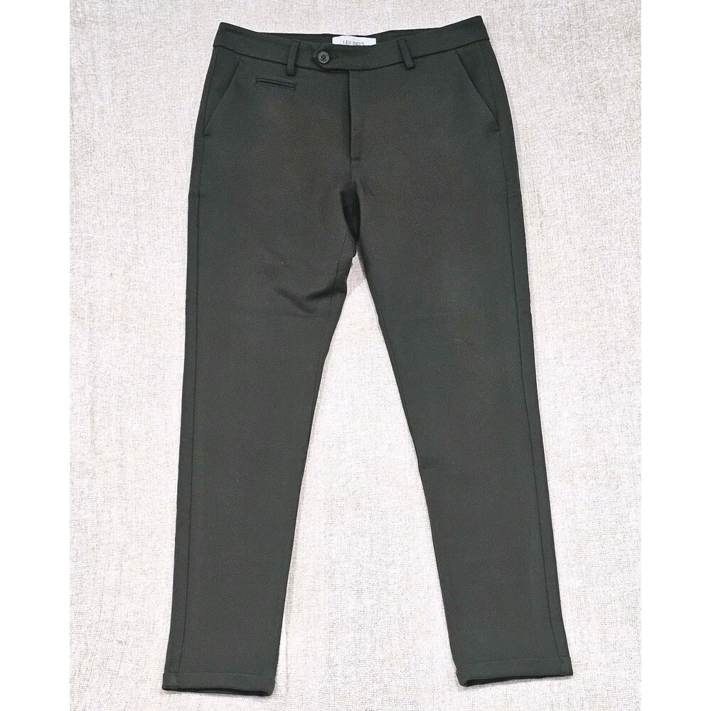 NWOT Les Deux Luxury Men's Olive Green Slim Fit Chino Pants Trousers Size 30